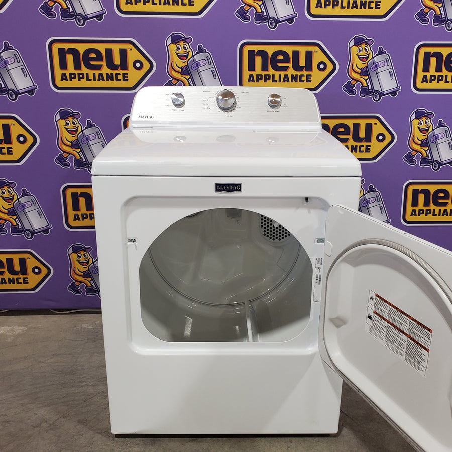 Maytag 4.2 Cu. Ft. Capacity Top Load Washer in White MTW4205SW - Scratch & Dent (Minor) and MayTag 7.0 cu. ft. Top Load Electric Wrinkle Prevent Dryer 16266 - MED4500MW - Scratch & Dent (Minor)