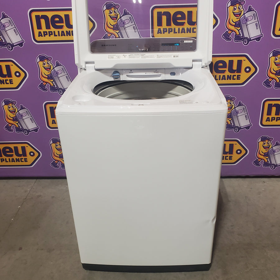 Samsung ENERGY STAR 5.0 cu. ft. Top Load Washing Machine with Active Water Jet WA50R5200AW - Certified Refurbished
