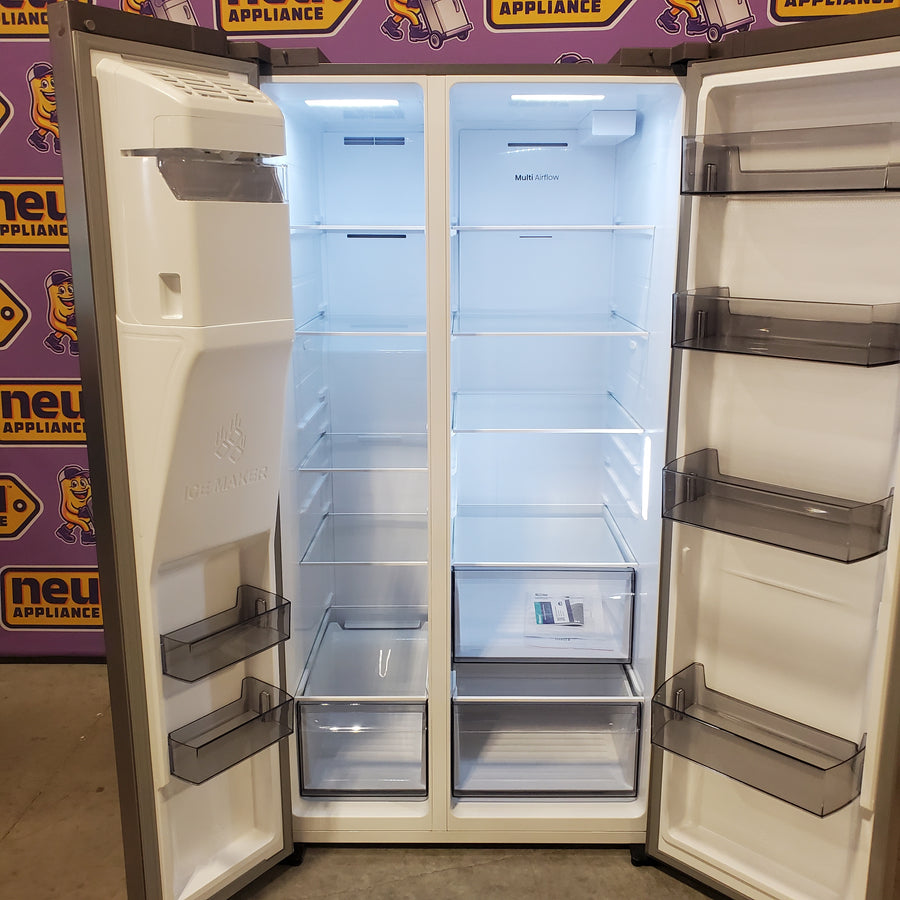 Hisense 29.1 cu. ft. Standard Depth Side by Side Refrigerator Stainless Steel 22142804 - HRS290P5FSE - Scratch & Dent (Moderate)