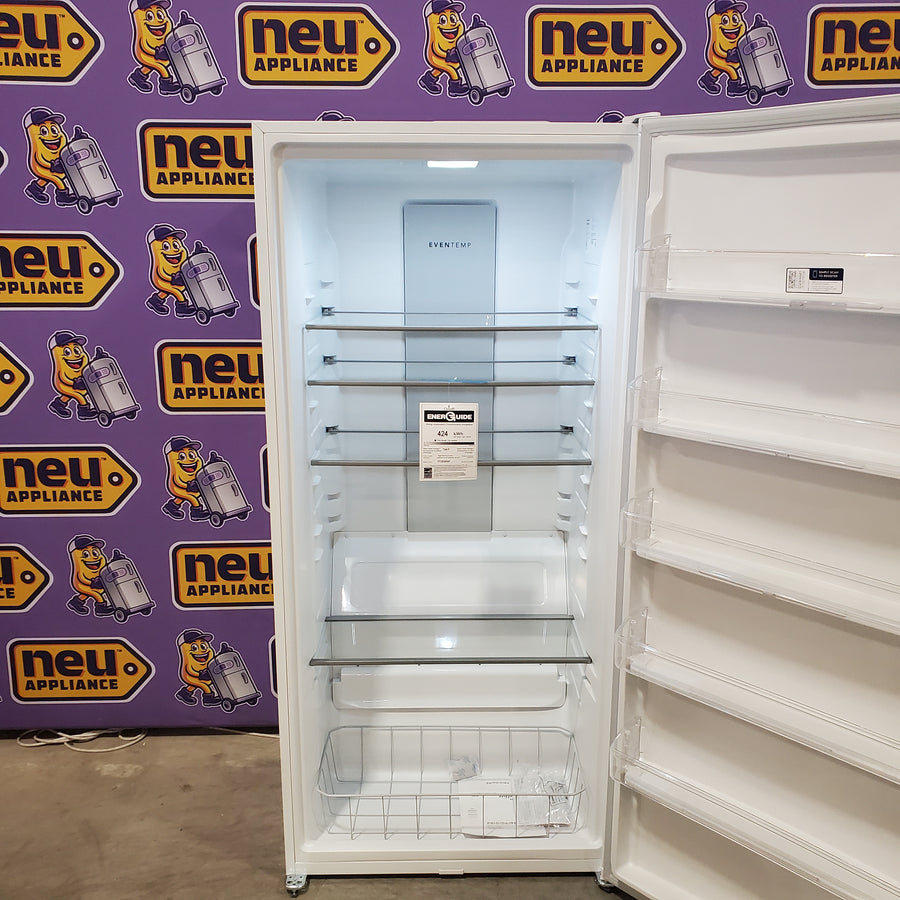 Frigidaire 20 Cu. Ft. ENERGY STAR Garage Ready White Upright Freezer with EvenTemp™ Cooling System FFUE2024AW - Scratch & Dent (Moderate)