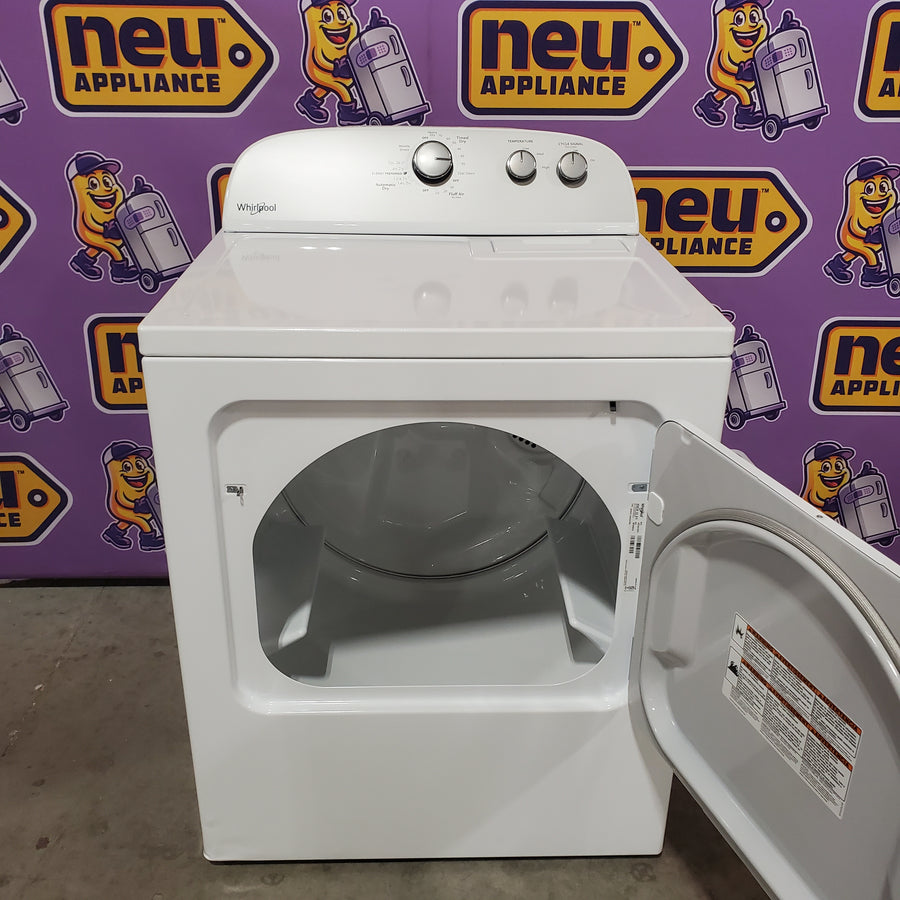 Whirlpool Top Load 3.5 Cu. Ft. Washer with Deep Water Wash Option WTW4816FW - Scratch & Dent (Major) and Whirlpool Vented 7.0 Cu. Ft. Electric Dryer WED4815EW - Scratch & Dent (Minor)