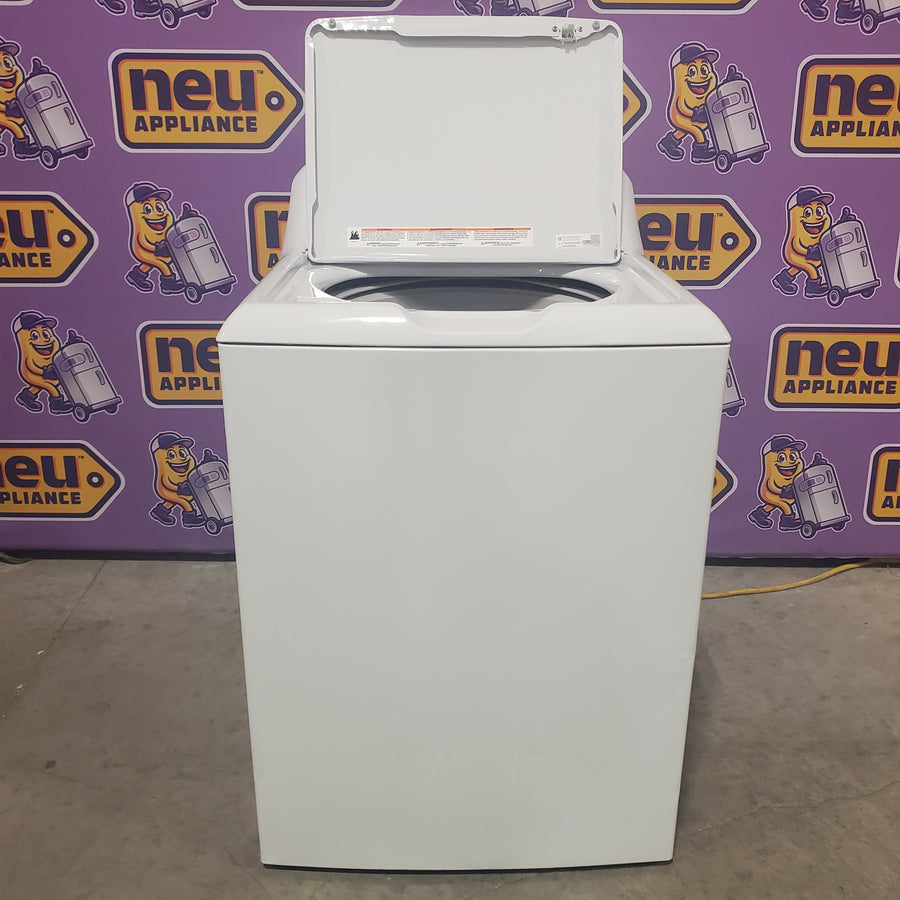 GE® 4.5 cu. ft. Capacity Washer with Stainless Steel Basket in White GTW465ASNWW - Certified Refurbished