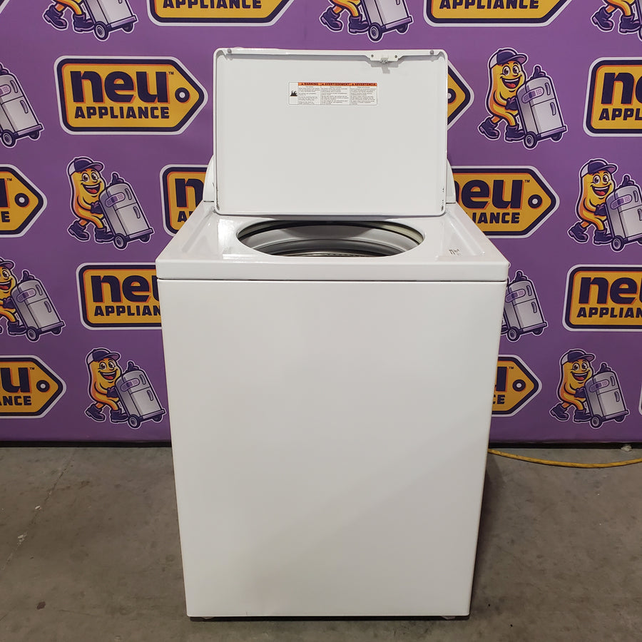 Whirlpool 3.8–3.9 Cu. Ft.  Top Load Washer with 2 in 1 Removable Agitator and Soil Level Selection WTW4957PW - Certified Refurbished and Whirlpool 7-cu ft Vented Electric Dryer WGD4815EW - Open Box