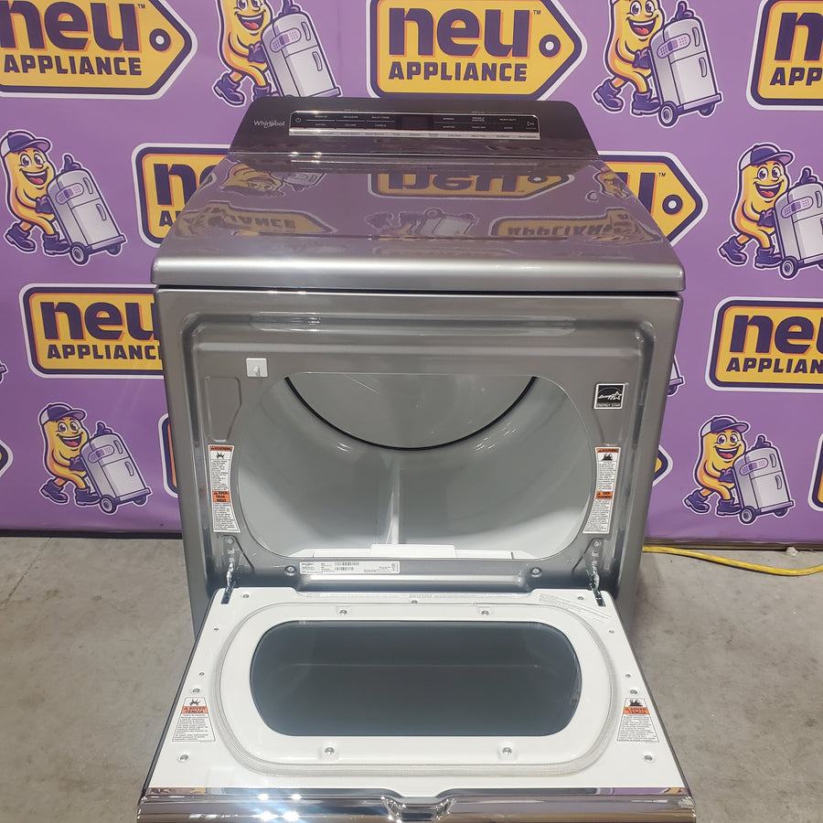 Whirlpool Top Load Electric 7.4 Cu. Ft. Dryer with Advanced Moisture Sensing and Wrinkle Shield Technology WED8127LC - Scratch and Dent (Minor)