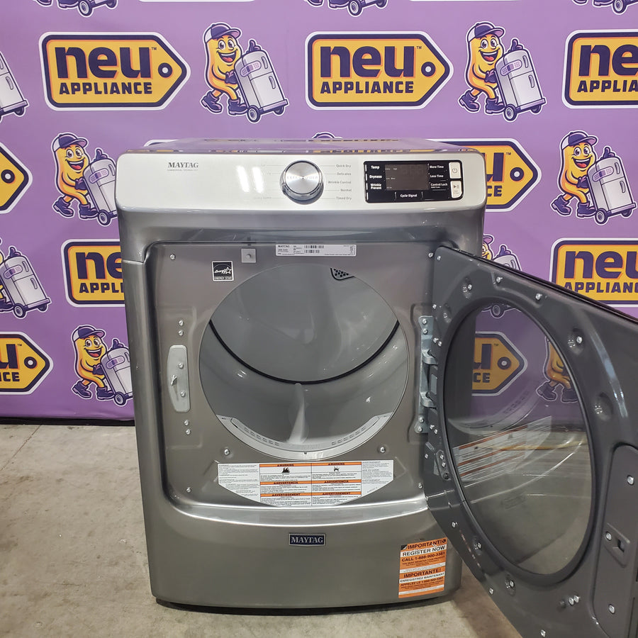 Maytag 4.5-cu ft High Efficiency Stackable Steam Cycle Front-Load Washer MHW5630HC - Open Box and Maytag 7.3-cu ft Stackable Vented ENERGY STAR Electric Dryer MED5630HC - Scratch & Dent (Minor)