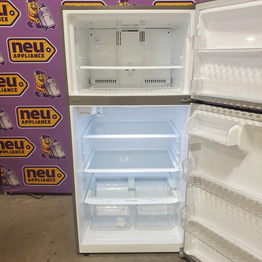 LG 33" Wide 24 cu ft Top Freezer Refrigerator with Internal Water Dispenser and LED Lighting LRTLS2403S - Scratch & Dent (Minor)
