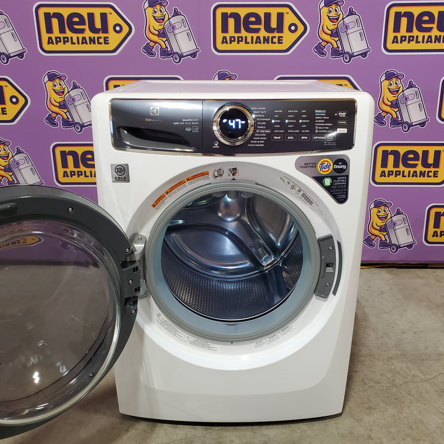Electrolux 4.5 Cu.Ft. Stackable Front Load Washer with Steam and SmartBoost Wash System ELFW7637AW - Open Box