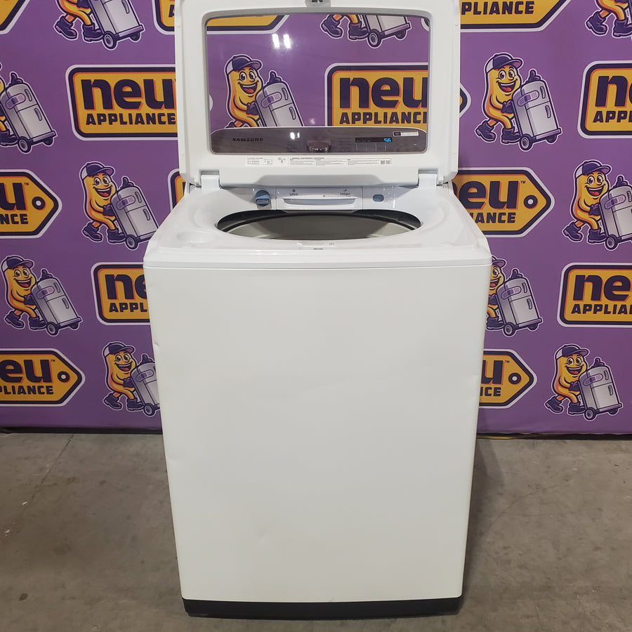 Samsung ENERGY STAR 5.0 cu. ft. Top Load Washing Machine with Active Water Jet WA50R5200AW - Certified Refurbished