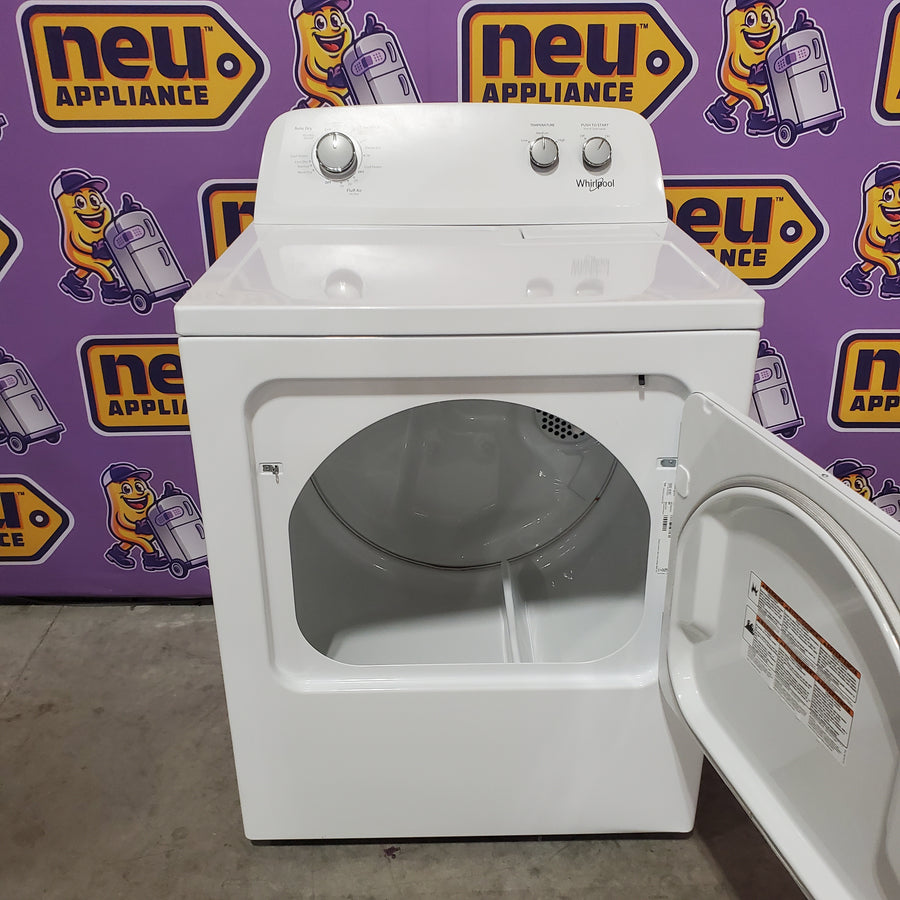 Whirlpool White Top Load 3.8 Cu. Ft. Washer with Late Lid Lock WTW4655JW2 - Certified Refurbished and Whirlpool 7.0 cu. ft. Electric Dryer with Auto-Moisture Sensing WED4850HW - Certified Refurbished