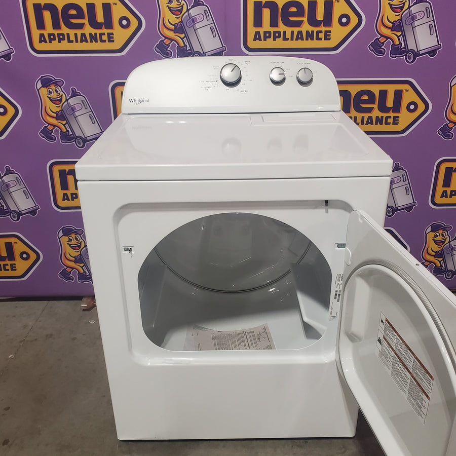 Whirlpool White Electric Extra Large 7.0 Cu. Ft. Dryer with Wrinkle Shield WED4815EW - Open Box