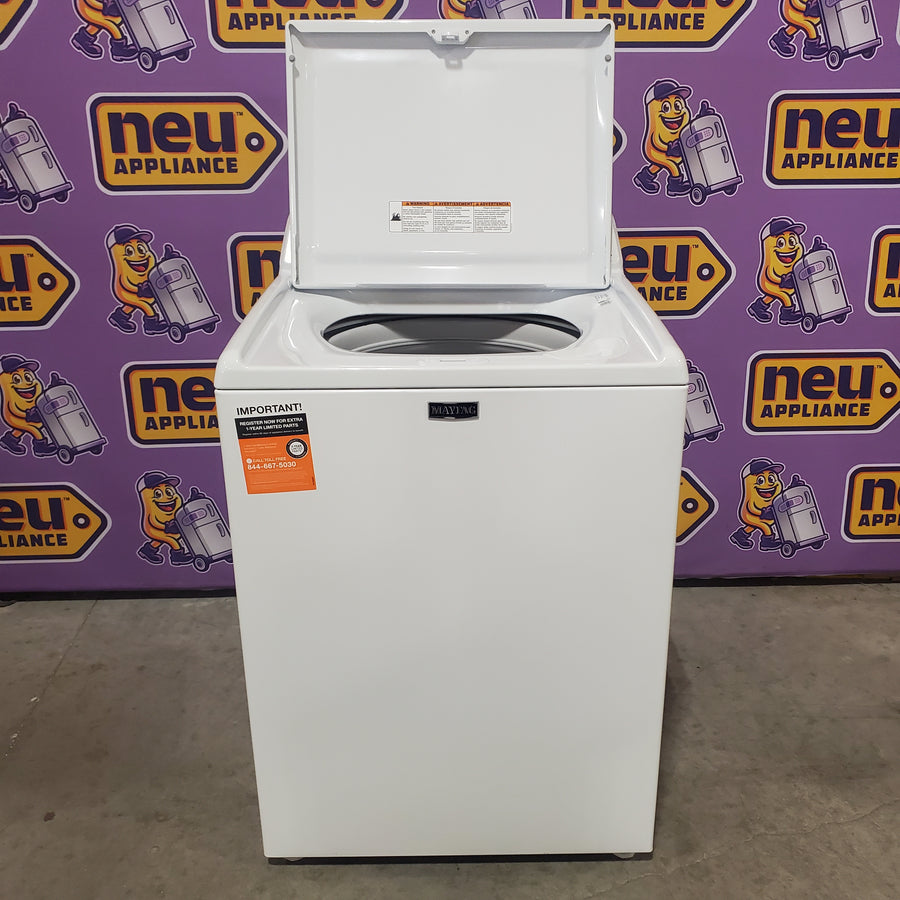 Maytag 4.2 Cu. Ft. Capacity Top Load Washer in White MTW4205SW - Open Box