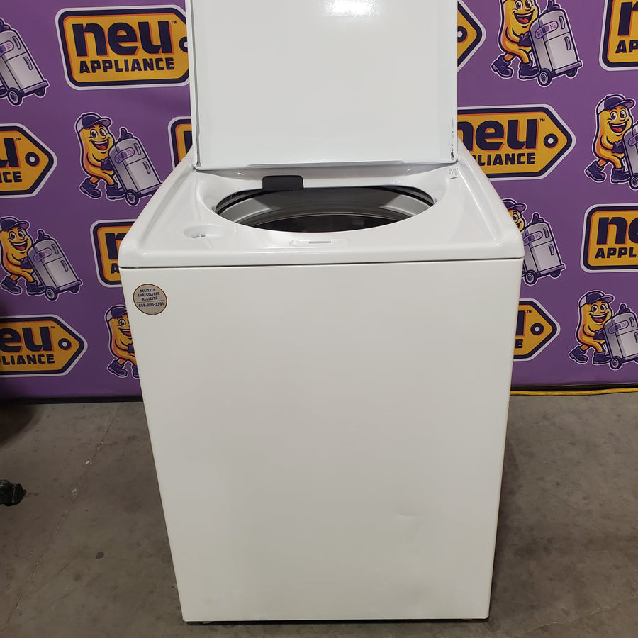 Whirlpool 4.5 Cu. Ft. Top Load Agitator Washer with Built-In Faucet WTW5015LW - Certified Refurbished and Whirlpool Top Load Style Electric Moisture Sensing 7.0 Cu. Ft. Dryer with Steam WED5050LW - Scratch & Dent (Minor)