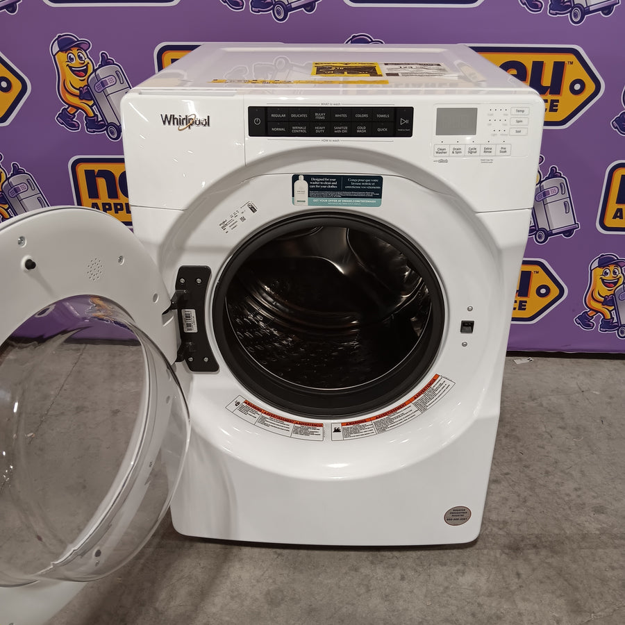 Whirlpool Closet Depth Front Load 4.3 Cu. Ft. Washer with Intuitive Controls WFW560CHW - Certified Refurbished and Whirlpool 7.4 cu. ft. ENERGY STAR Front Load Electric Dryer with Long Vent 16283 - WED560LHW - Certified Refurbished