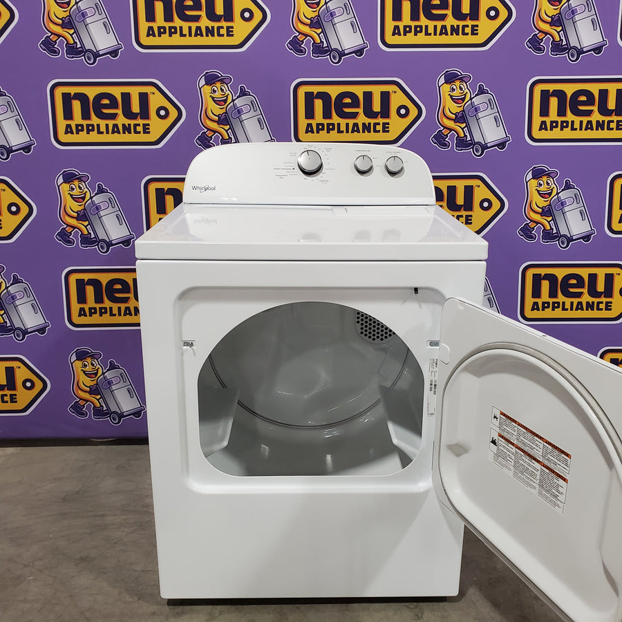 Whirlpool White Electric Extra Large 7.0 Cu. Ft. Dryer with Wrinkle Shield 22221439 - WED4815EW - Scratch & Dent (Minor)