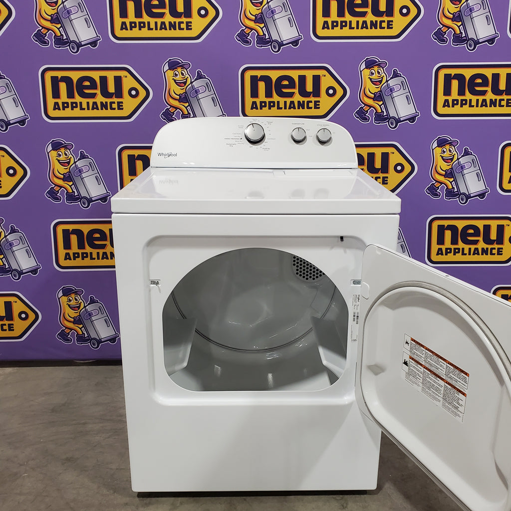 Whirlpool White Electric Extra Large 7.0 Cu. Ft. Dryer with Wrinkle Shield 22221439 - WED4815EW - Scratch & Dent (Minor)