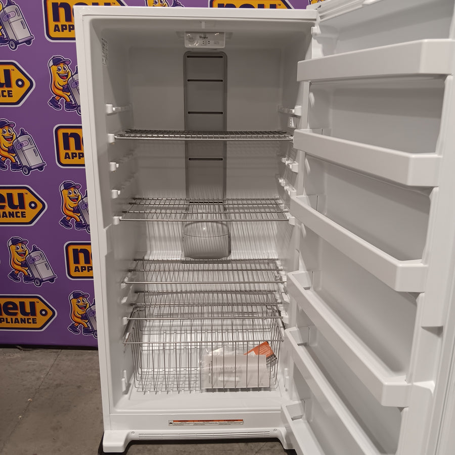 Whirlpool 20 cu. ft. Upright Freezer with LED Lighting with Fast Freeze 22521659 - WZF34X20DW - Scratch & Dent (Minor)