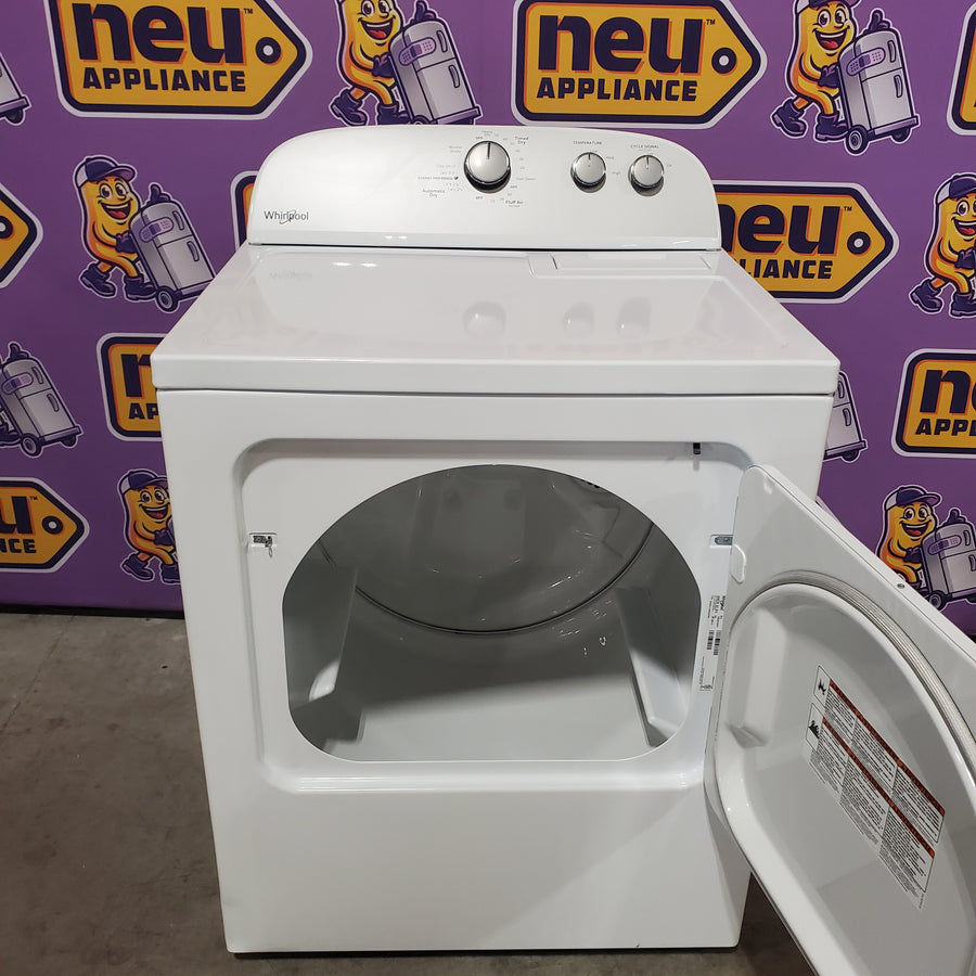 Whirlpool Top Load 3.5 Cu. Ft. Washer with Deep Water Wash Option WTW4816FW - Open Box and Whirlpool Vented 7.0 Cu. Ft. Electric Dryer WED4815EW - Scratch & Dent (Minor)