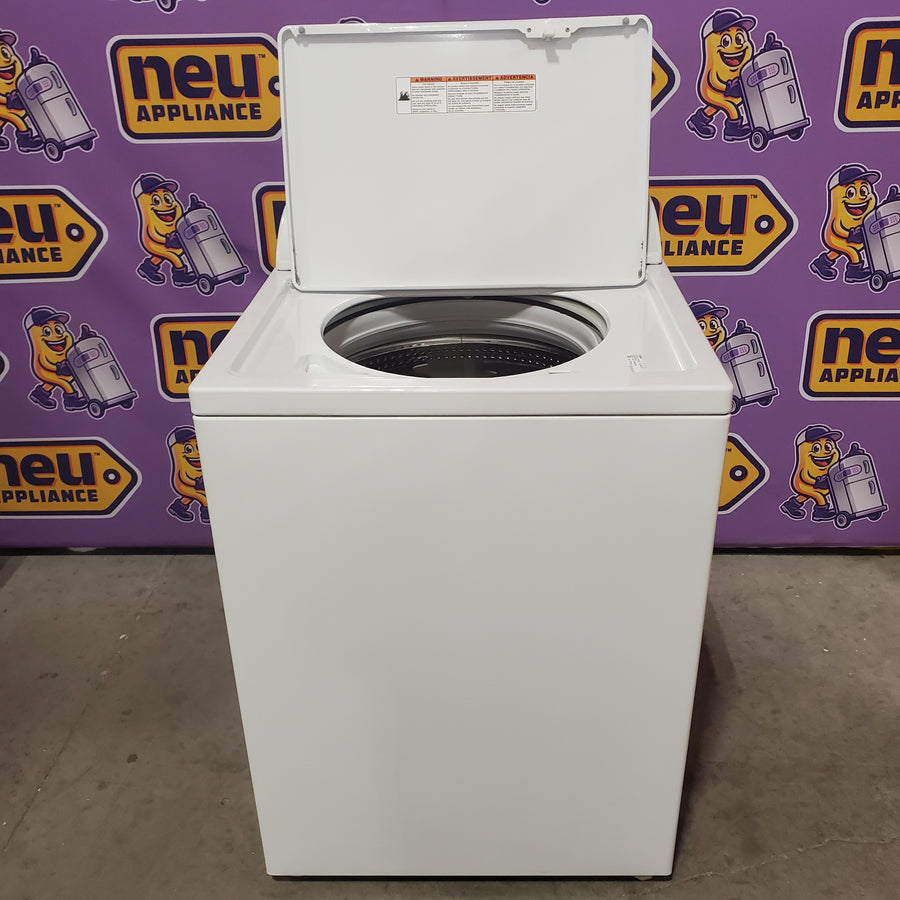 Whirlpool Top Load 3.8 Cu. Ft. Washer with Removable Agitator in White WTW4957PW - Certified Refurbished and Whirlpool 7-cu ft Electric Dryer in White WED5000DW - Certified Refurbished