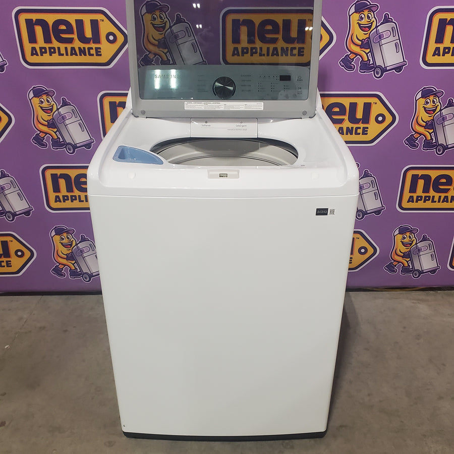 Samsung 4.5 cu. ft. Top Load Washer with Vibration Reduction Technology+ in White WA45T3200AW - Scratch & Dent (Minor)
