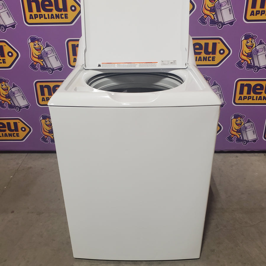 GE® 4.5 cu. ft. Capacity Washer with Stainless Steel Basket in White GTW465ASNWW - Certified Refurbished