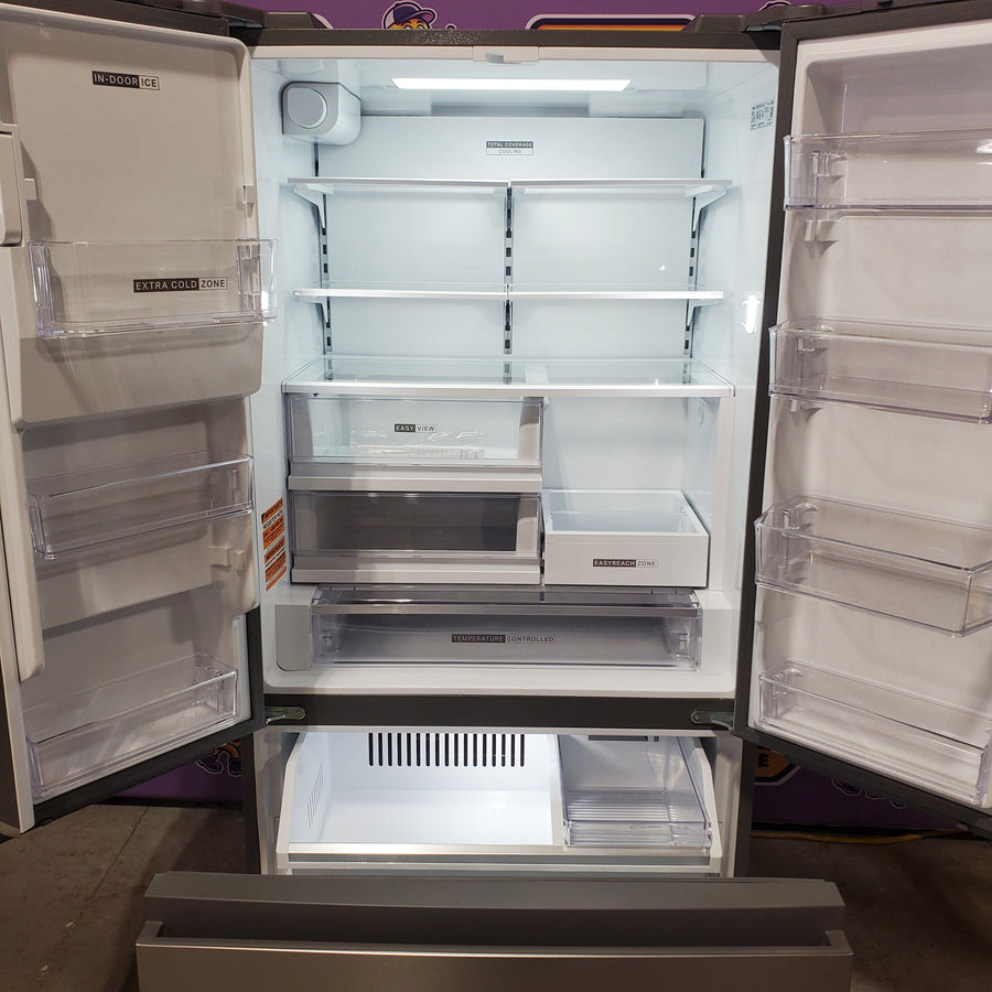 Whirlpool Counter-Depth 23.4-cu ft 3 -Door Refrigerator with Dual Ice Maker with Water and Ice Dispenser WRFC5236RZ - Scratch & Dent (Minor)