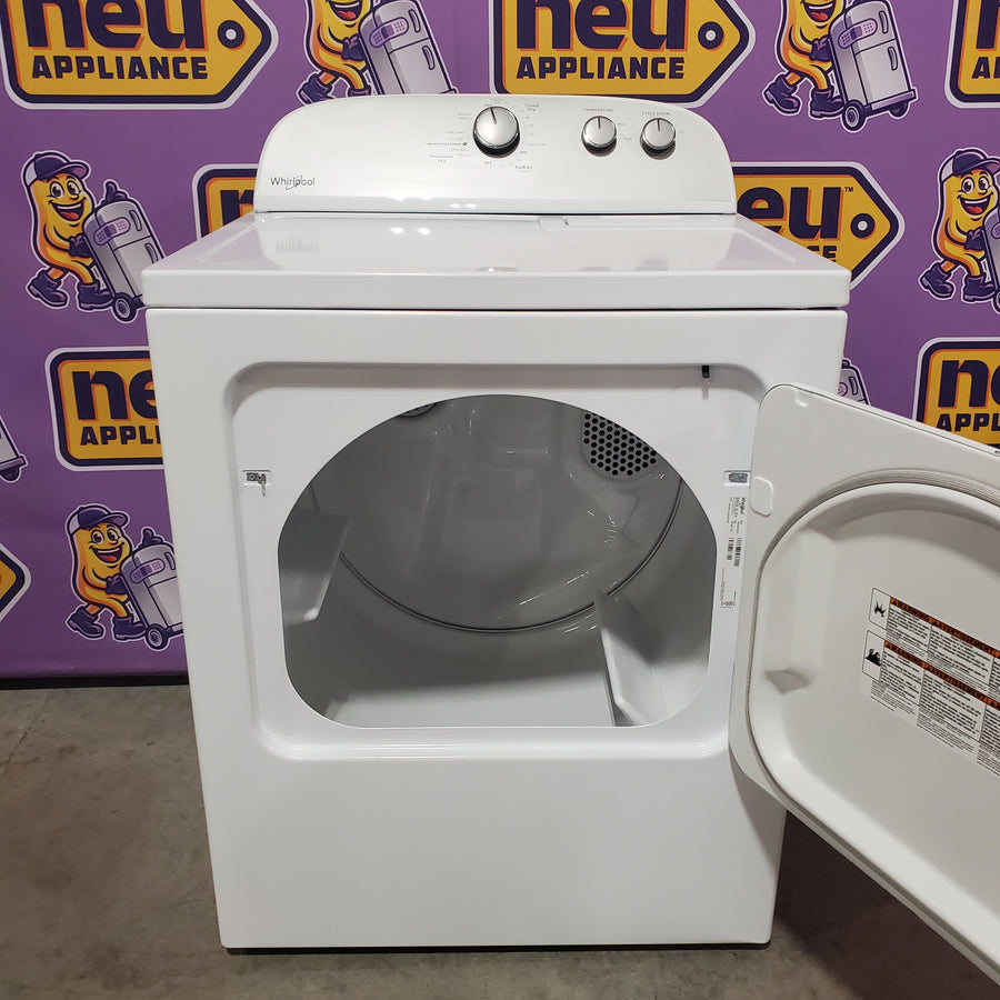 Whirlpool 3.8–3.9 Cu. Ft.  Top Load Washer with 2 in 1 Removable Agitator and Soil Level Selection WTW4957PW - Certified Refurbished and Whirlpool 7-cu ft Vented Electric Dryer WGD4815EW - Open Box (Copy)