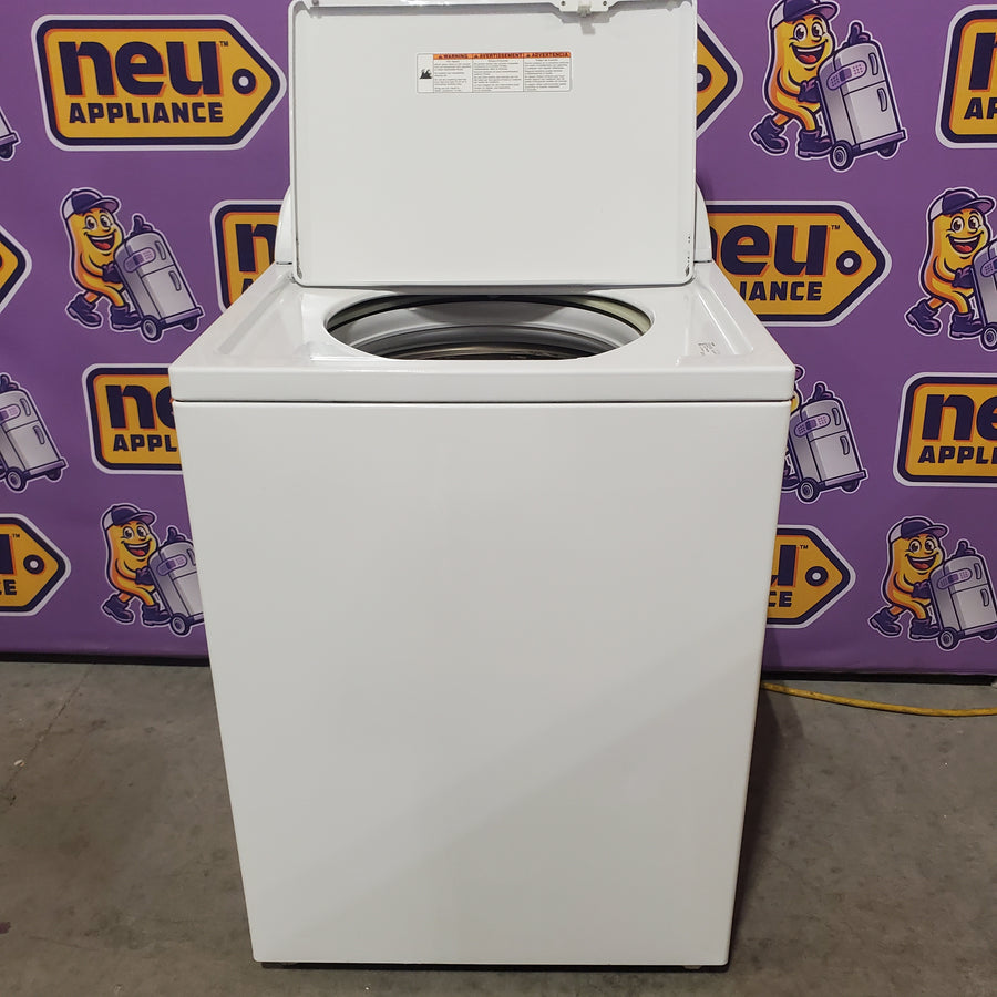 Whirlpool 3.8–3.9 Cu. Ft.  Top Load Washer with 2 in 1 Removable Agitator and Soil Level Selection WTW4957PW - Certified Refurbished and Whirlpool 7-cu ft Vented Electric Dryer WGD4815EW - Open Box (Copy)