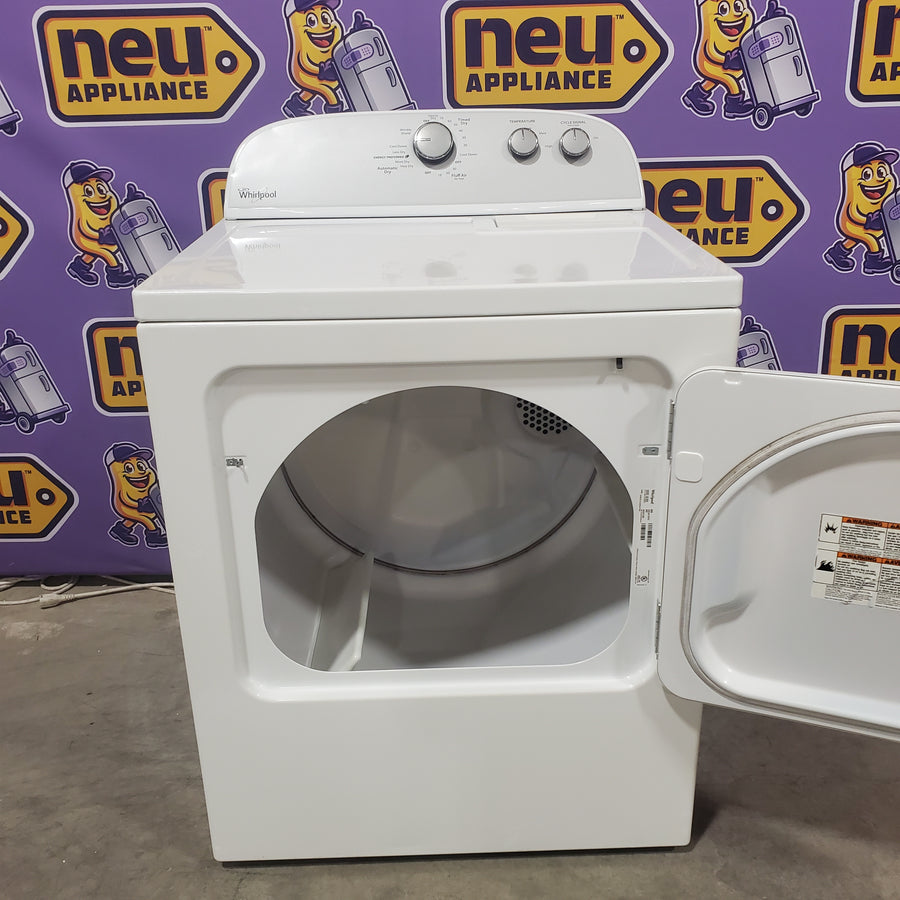 Whirlpool 3.8–3.9 Cu. Ft.  Top Load Washer with 2 in 1 Removable Agitator and Soil Level Selection WTW4957PW - Certified Refurbished and Whirlpool 7-cu ft Vented Electric Dryer WED4815EW - Certified Refurbished
