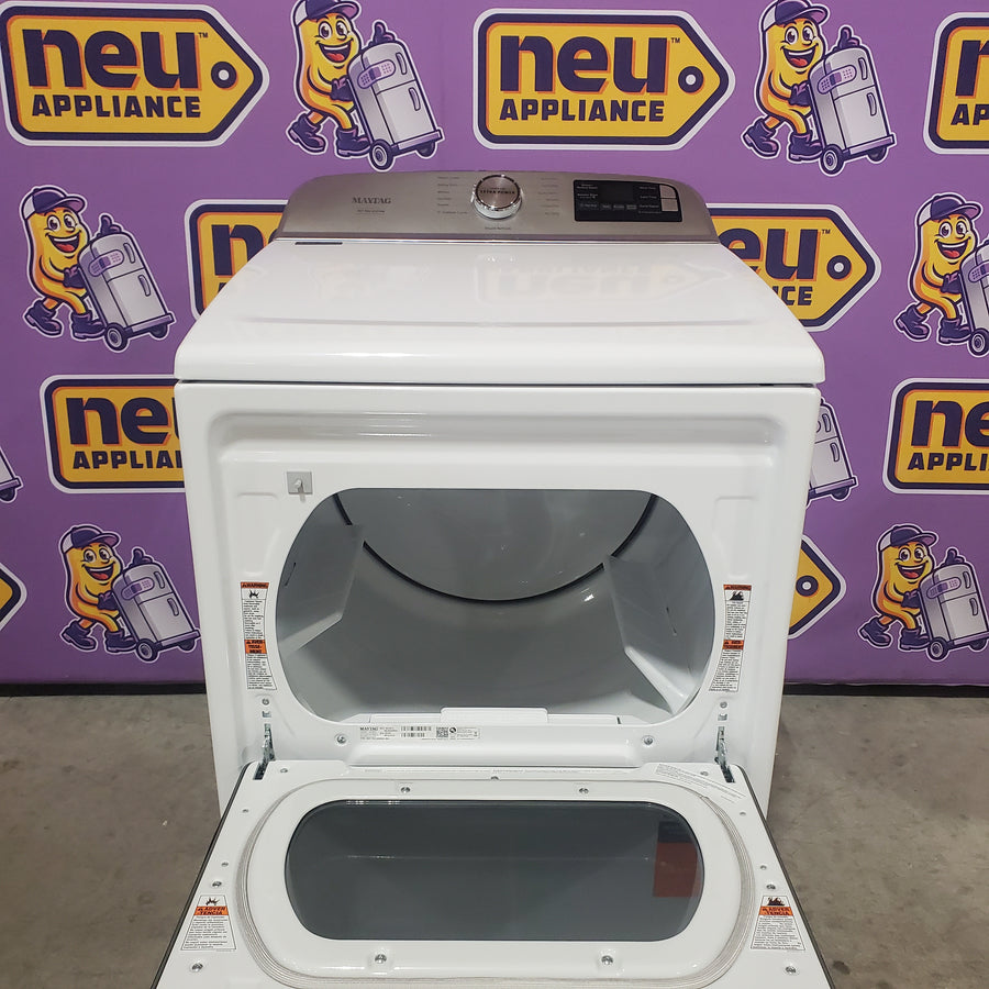Maytag 7.4 Cu. Ft. Top Load Electric Dryer with Extra Power and Advanced Moisture Sensing MED6205RW - Scratch & Dent (Minor)
