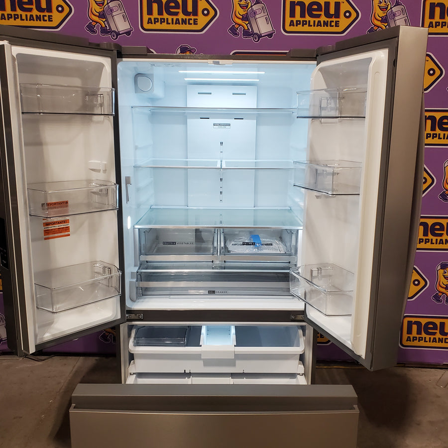 Whirlpool 31 cu. ft. Standard Depth French Door Refrigerator in Fingerprint Resist Stainless Finish w/ Interior Dispenser WRFF3336SZ - Scratch & Dent (Minor)