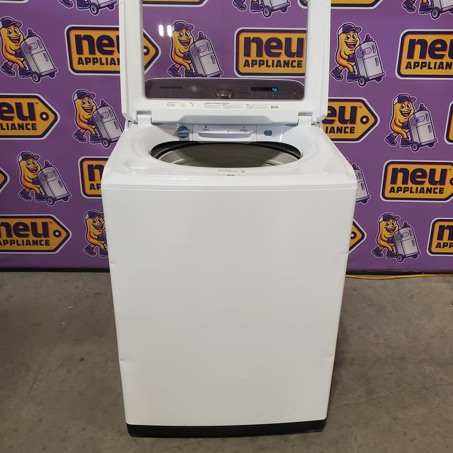 Samsung ENERGY STAR 5.0 cu. ft. Top Load Washing Machine with Active Water Jet WA50R5200AW - Certified Refurbished