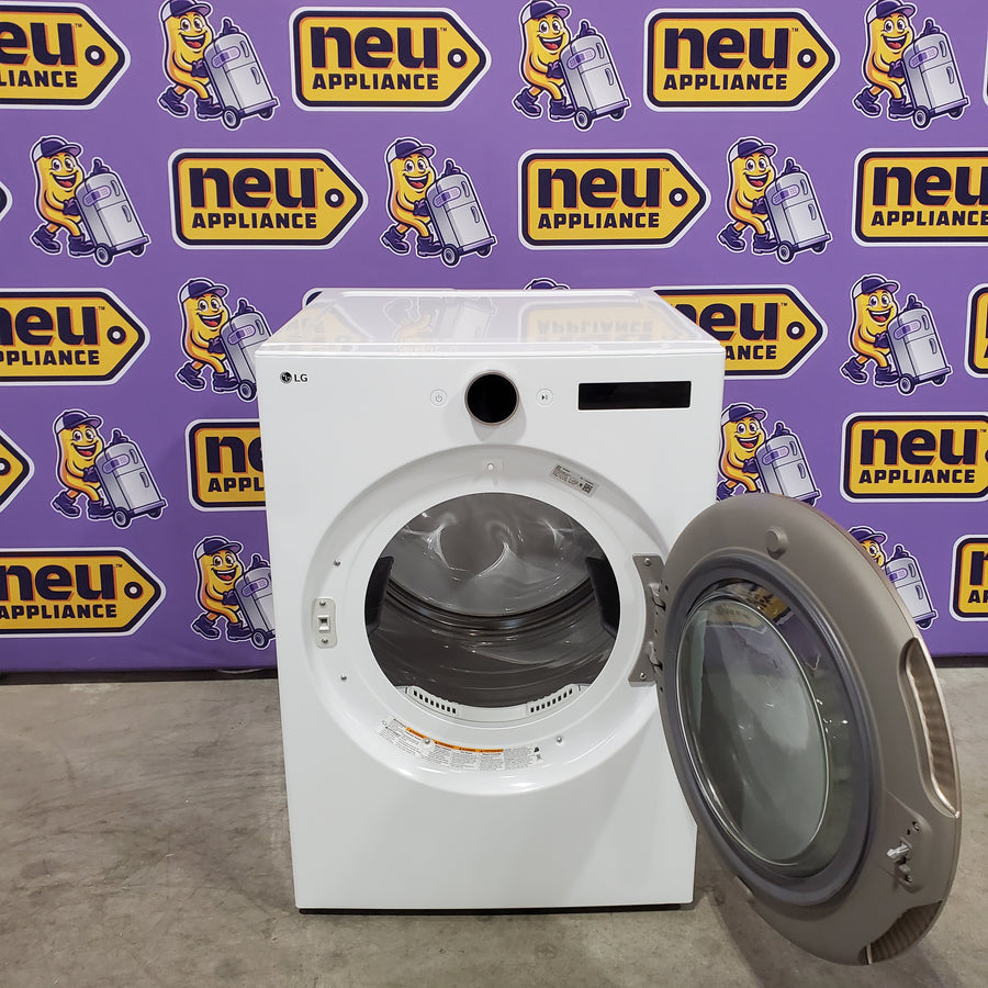 LG 7.4 cu. ft. Smart Front Load Electric Dryer with AI Sensor Dry & TurboSteam™ Technology DLEX6500W  - Open Box