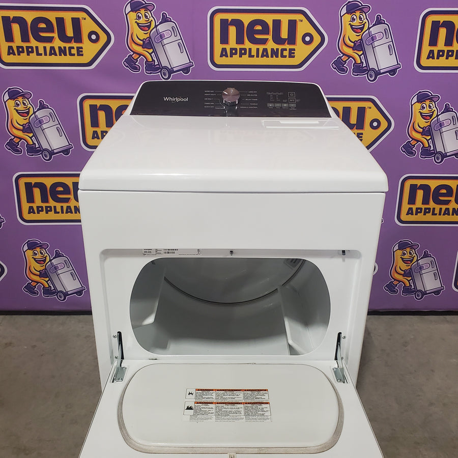 Whirlpool Top Load 4.7 Cu. Ft. Washer in White with 2-in-1 Removable Agitator WTW5057LW - Certified Refurbished and Whirlpool 7.0 cu. ft. Electric Dryer with Hamper Door WED5010LW - Certified Refurbished