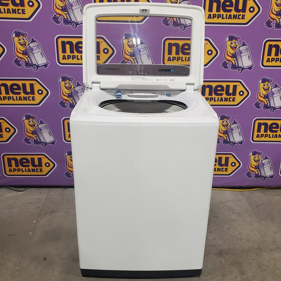 Samsung ENERGY STAR 5.0 cu. ft. Top Load Washing Machine with Active Water Jet WA50R5200AW - Certified Refurbished