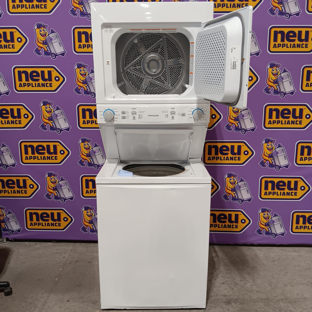 Frigidaire Electric Washer/Dryer Laundry Center - 3.9 Cu. Ft Washer and 5.5 Cu. Ft. Dryer 22442629 - FLCE7522AW - Scratch & Dent (Moderate)