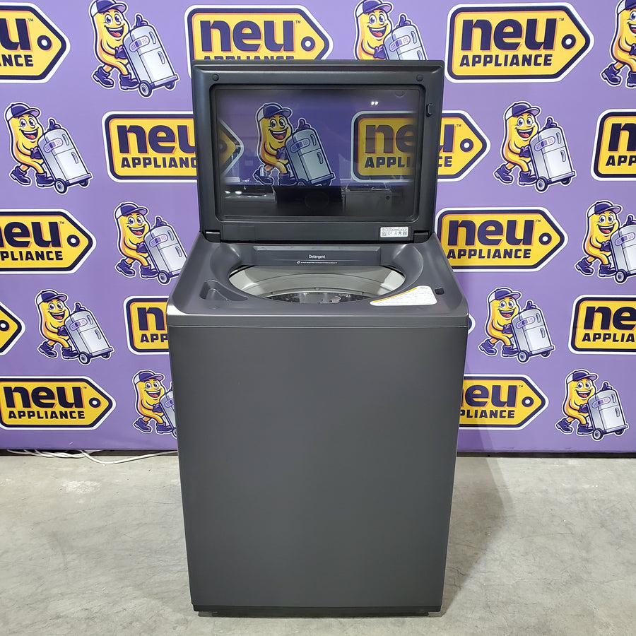 LG 5.3 cu. ft. Smart Top Load Washer with 4-Way® Agitator, TurboWash3D Technology, and AI Sensing EasyUnload™ WT8405CB - Scratch & Dent (Minor)