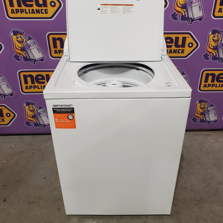 Whirlpool Top Load 3.5 Cu. Ft. Washer with Deep Water Wash Option WTW4816FW - Scratch & Dent (Major) and Whirlpool White Gas 7.0 Cu. Ft. Vented Dryer with Wrinkle Shield Option and AutoDry Drying System WGD4815EW - Scratch & Dent (Major)