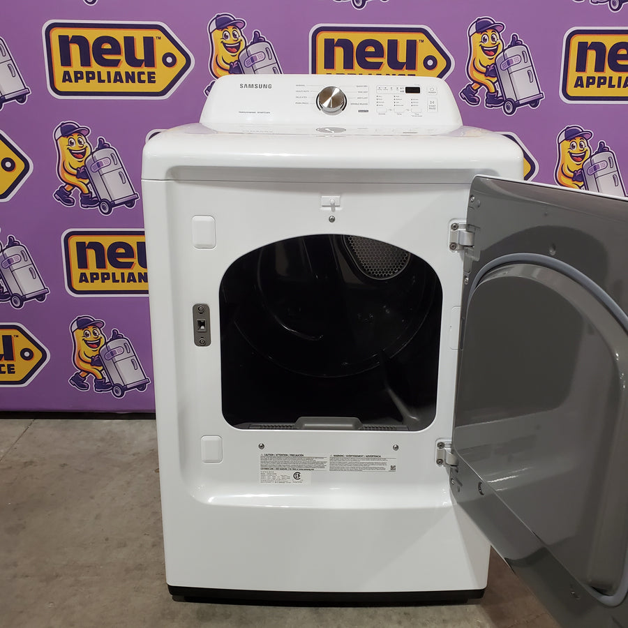 Samsung 7.2 cu. ft. Electric Dryer with Sensor Dry in White DVE45T3200W - Scratch & Dent (Minor)
