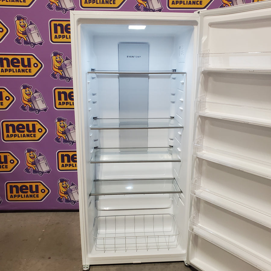 Frigidaire 20 Cu. Ft. ENERGY STAR Garage Ready White Upright Freezer with EvenTemp™ Cooling System FFUE2024AW - Scratch & Dent (Major)