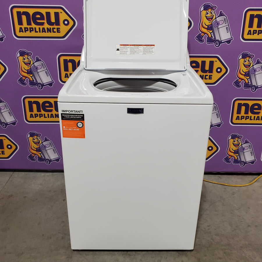 Maytag 4.2 Cu. Ft. Capacity Top Load Washer in White MTW4205SW - Scratch & Dent (Minor)