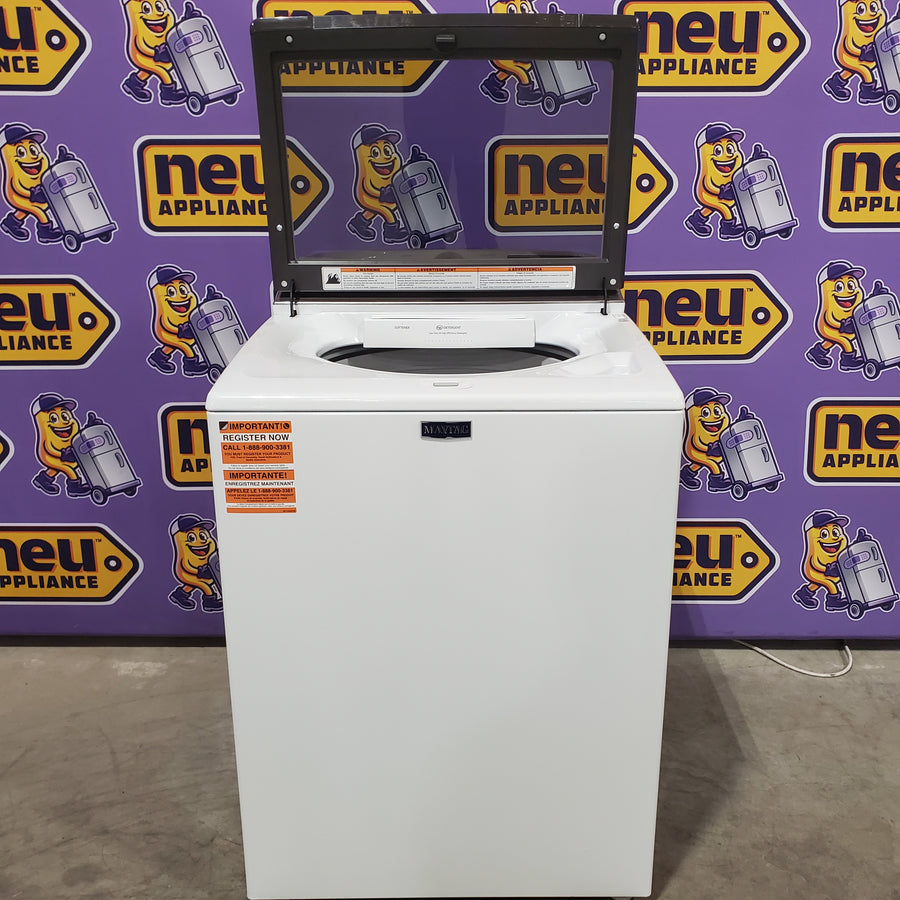 Maytag 5.2 Cu. Ft. Top Load Agitator Washer with Extra Power and Smart Appliance 22121506 - MTW6205RW - Scratch & Dent (Minor)