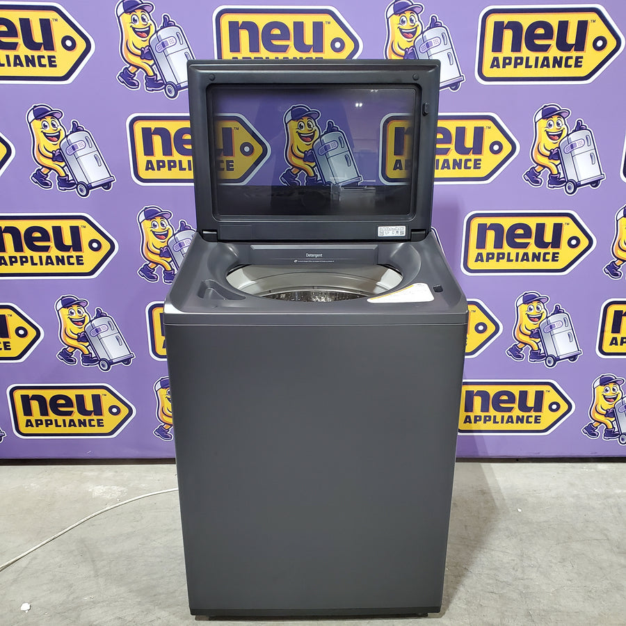 LG Impeller Extra Large 5.5-cu ft Top-Load Washer in Matte Black WT8400CB - Open Box