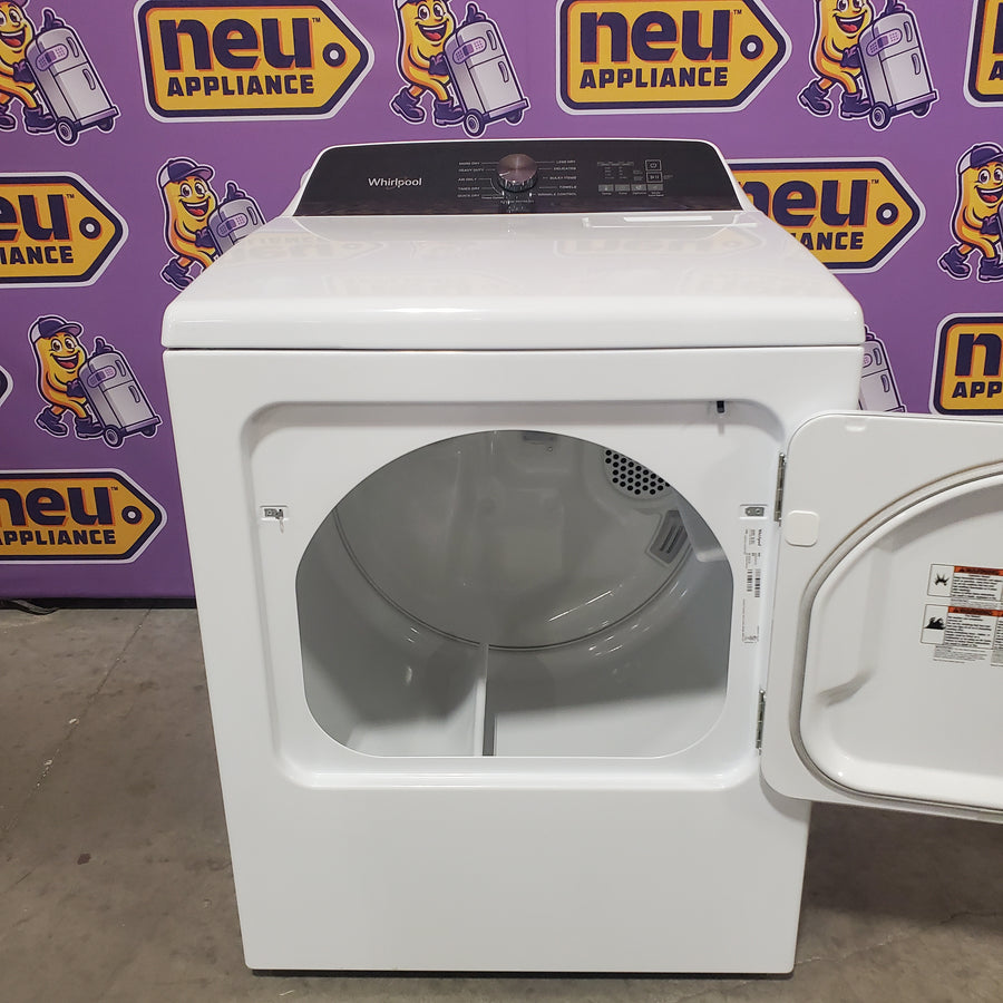 Whirlpool Top Load Style Electric Moisture Sensing 7.0 Cu. Ft. Dryer with Steam WED5050LW - Open Box