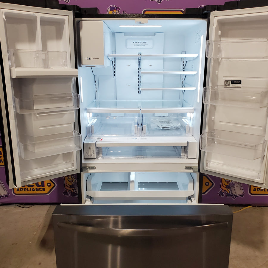 Frigidaire 28 Cu. Ft. Standard-Depth French Door Refrigerator in Black Stainless Steel FRFS2823AD - Scratch & Dent (Moderate)