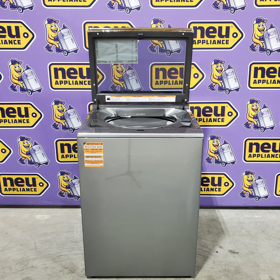 Whirlpool Chrome Shadow 5.2 - 5.3 cu. ft. ENERGY STAR Top Load Washer with 2 in 1 Removable Agitator and Load & Go™ Dispenser 22521691 - WTW8127LC - Open Box