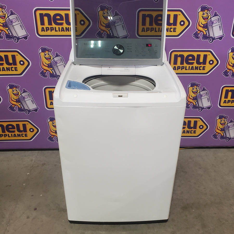 Samsung 4.5 cu. ft. Top Load Washer with Vibration Reduction Technology+ in White WA45T3200AW - Certified Refurbished