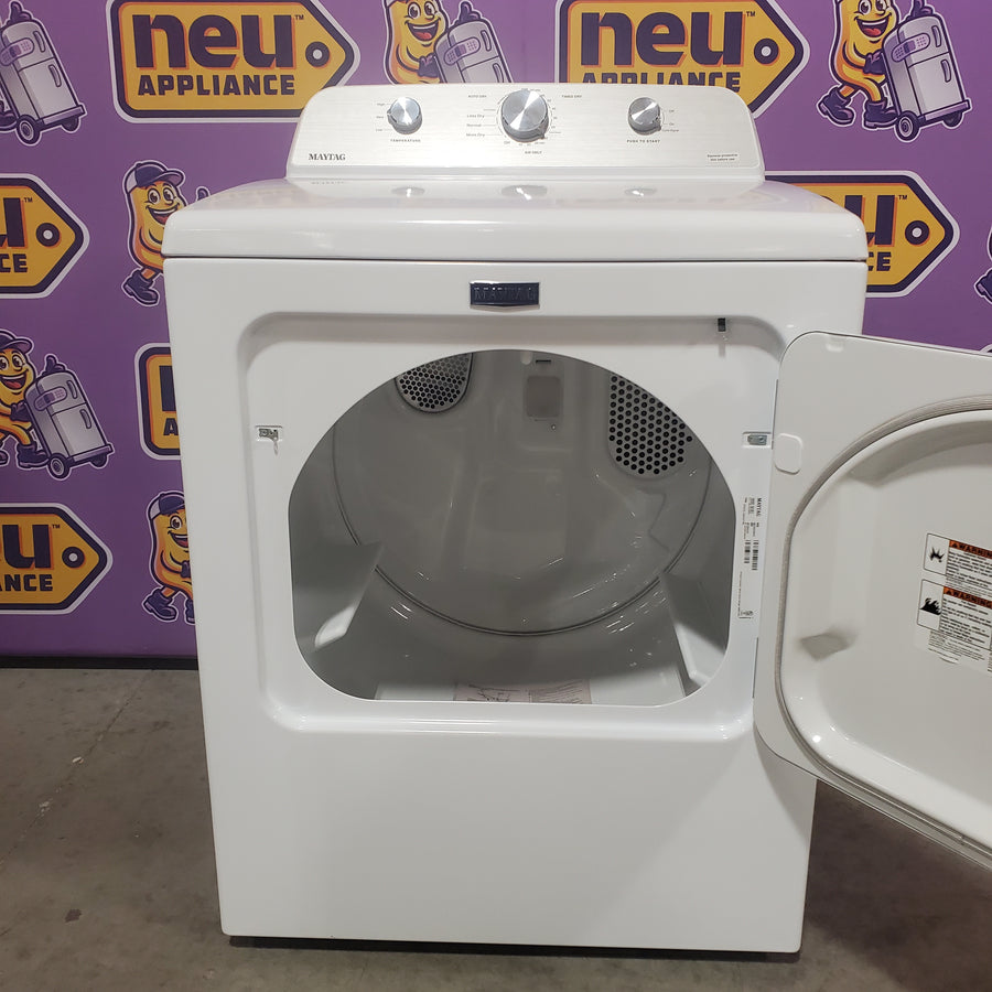 MayTag 7.0 cu. ft. Top Load Electric Wrinkle Prevent Dryer MED4500MW - Open Box
