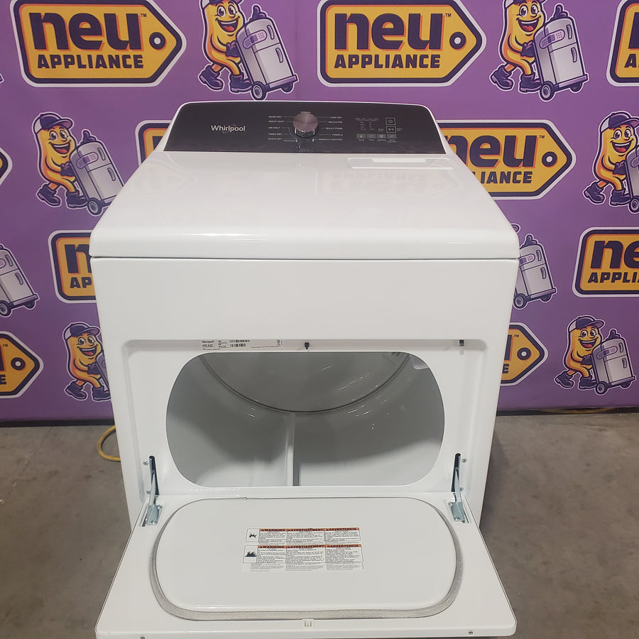 Whirlpool Top Load 4.7 Cu. Ft. Washer in White with 2-in-1 Removable Agitator WTW5057LW - Open Box and Whirlpool 7.0 cu. ft. Electric Dryer with Hamper Door WED5010LW - Scratch & Dent (Minor)