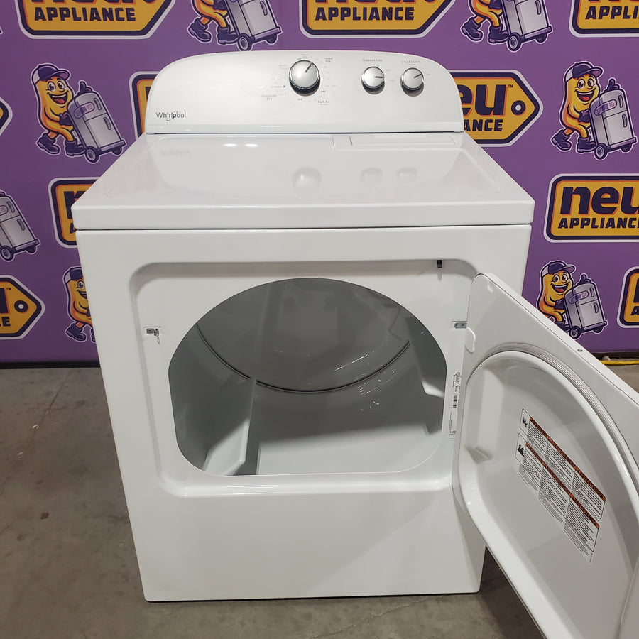 Whirlpool Top Load 3.5 Cu. Ft. Washer with Deep Water Wash Option WTW4816FW - Open Box and Whirlpool Vented 7.0 Cu. Ft. Electric Dryer WED4815EW - Scratch & Dent (Minor)