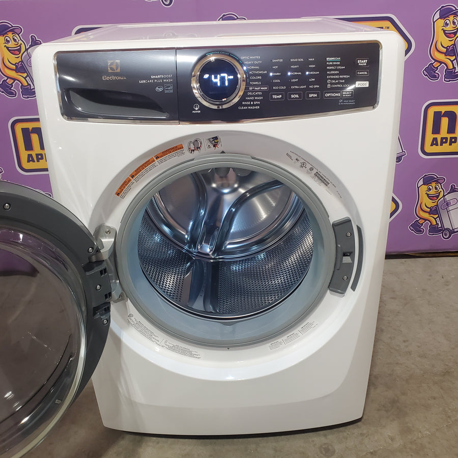 Electrolux 4.5 Cu.Ft. Stackable Front Load Washer with Steam and SmartBoost Wash System ELFW7637AW - Open Box
